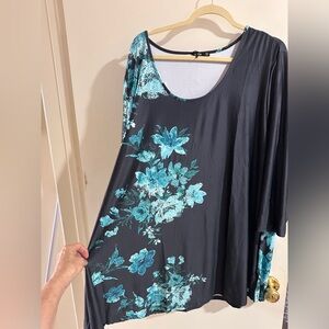 Scoop neck and v-neck tunic tops from Lily.